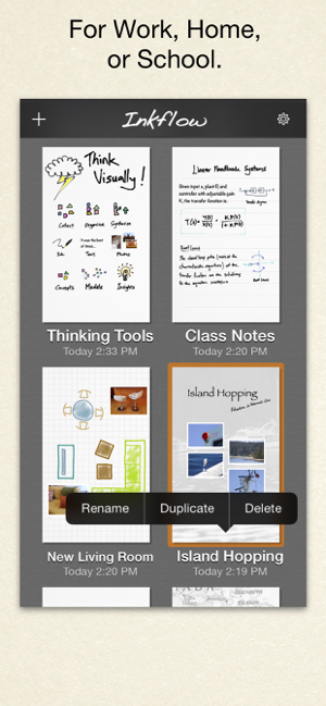 ภาพหน้าจอของ Inkflow Plus Visual Notebook