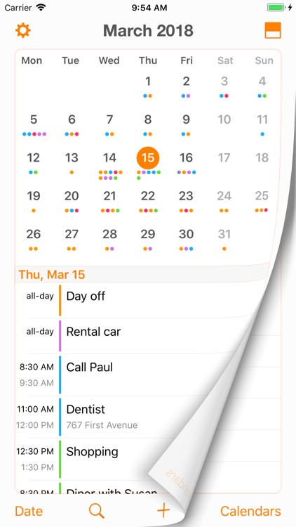 Page Calendar