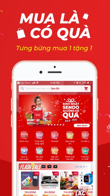 Sendo: Siêu Sale Sinh Nhật