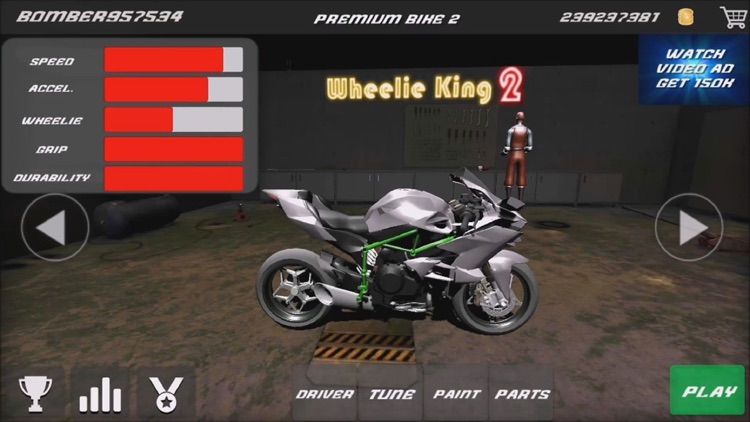 Wheelie King 2 - Manual gears