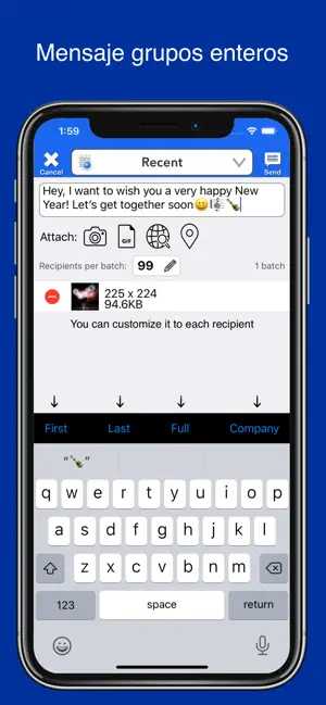 Skærmbillede 4 Group Contacts! iphone
