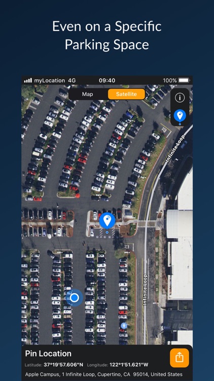 myLocation - Share Coordinates