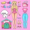 Welcome to the sweet girl doll character chibi maker dress-up donna doll games
