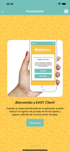 Registro Jornada | EASY Client