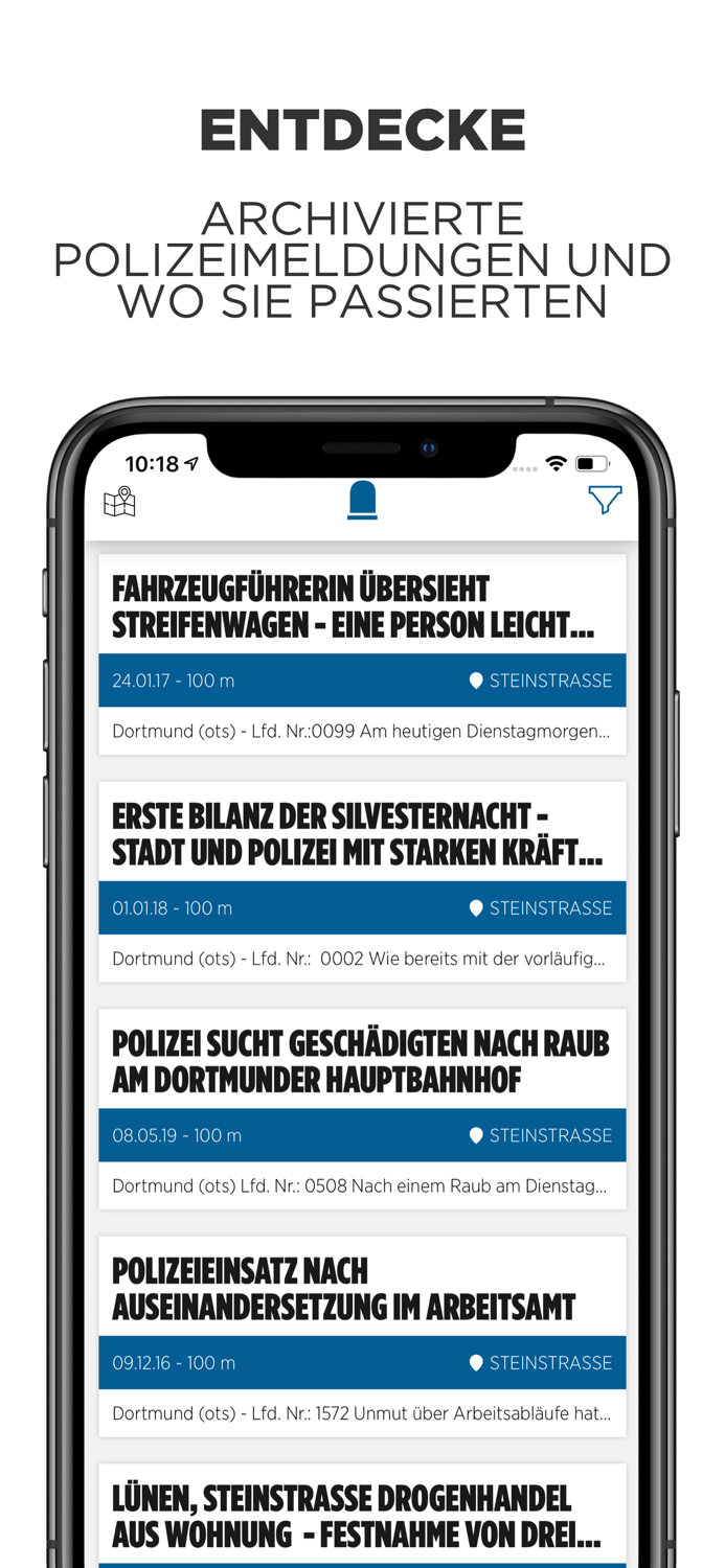 Blaulicht NRW Verbrechen Karte