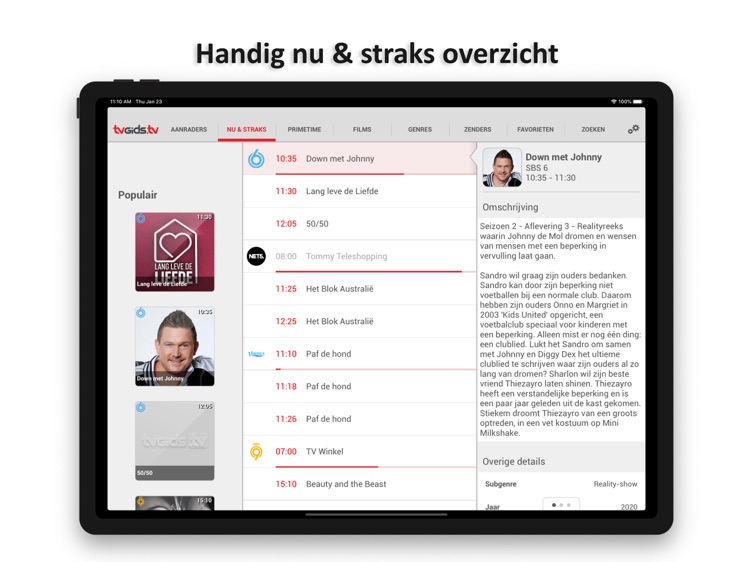 TVGiDS.tv 1.0 voor iPad