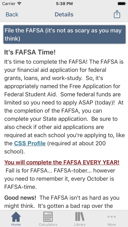 Financial Aid Badger screenshot-3