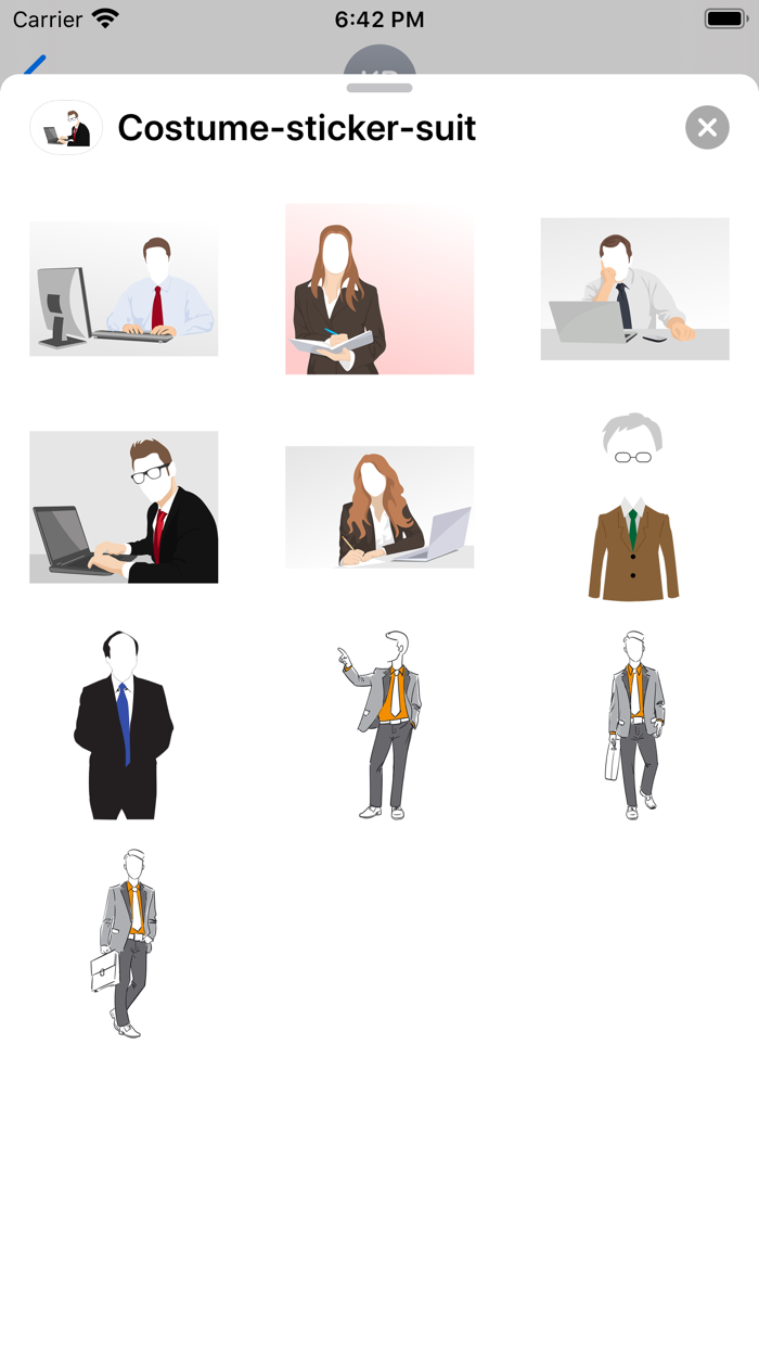 Kostüm etiket takım elbise