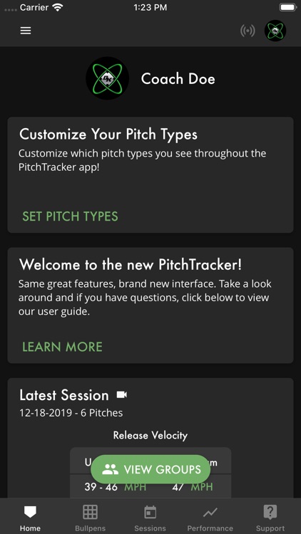 PitchTracker Baseball