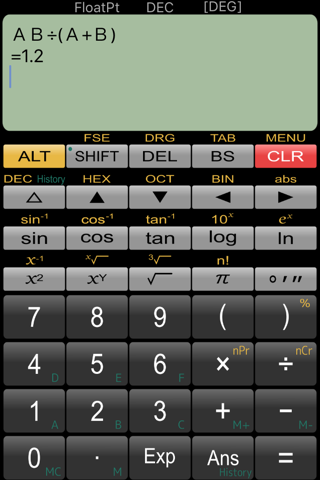 Panecal Plus Sci. Calculator screenshot 3