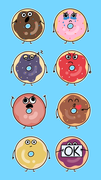 Cute Donuts Stickers screenshot 2