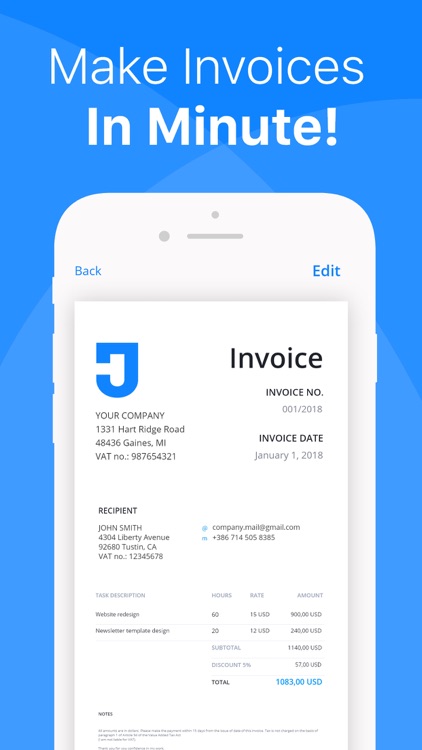Go Invoice: Mobile Invoice App