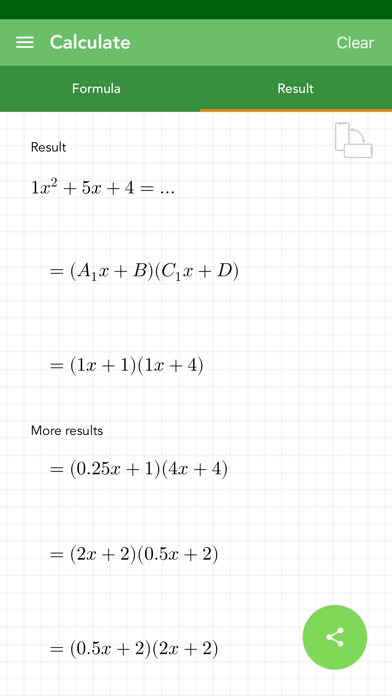 Factoring Quadratics PRO screenshot 3