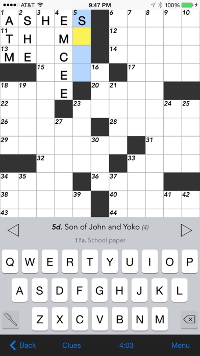 Crosswords screenshot1