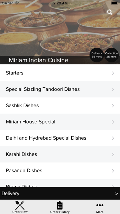 Miriam Indian Cuisine-Somerset screenshot 2