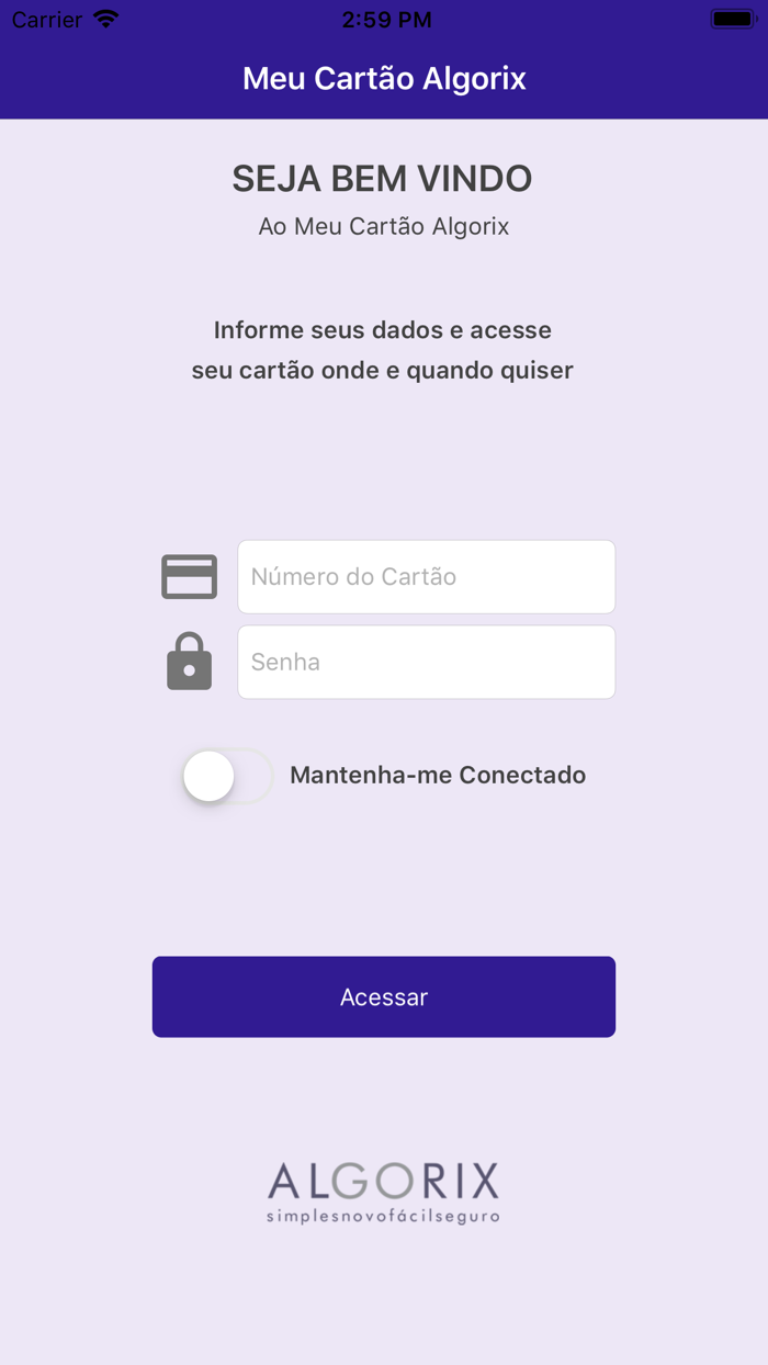 Meu Cartão Algorix