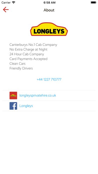 Longleys - Canterbury Cabs screenshot 4
