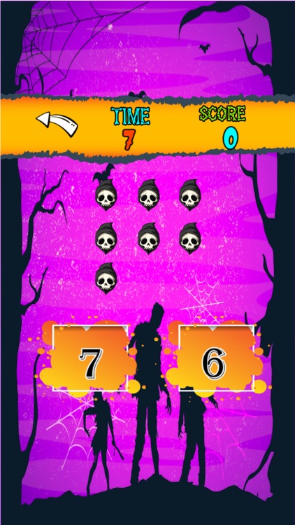 Halloween Math Count Game