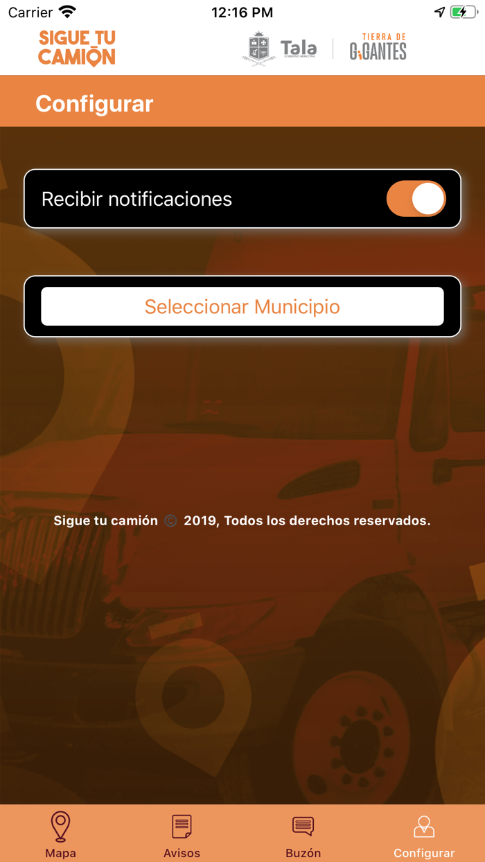 Sigue tu camión Tala