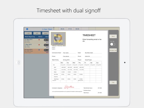 Скриншот из Timesheet Plus