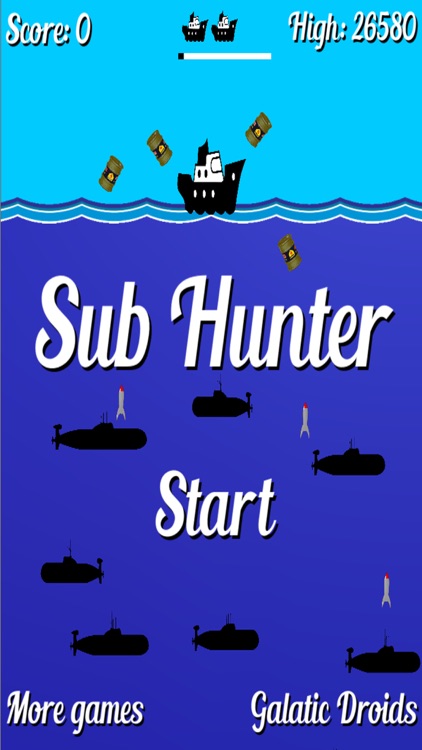 Sub Hunter retro arcade game