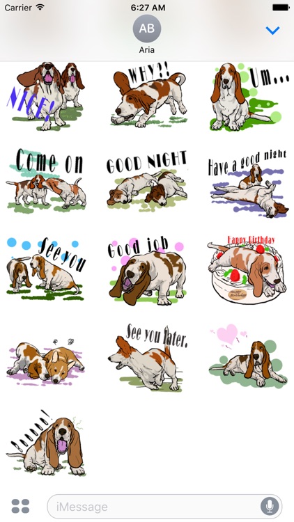 Basset Hound Dog Emoji Sticker