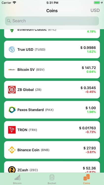 Next Coin - Tracking