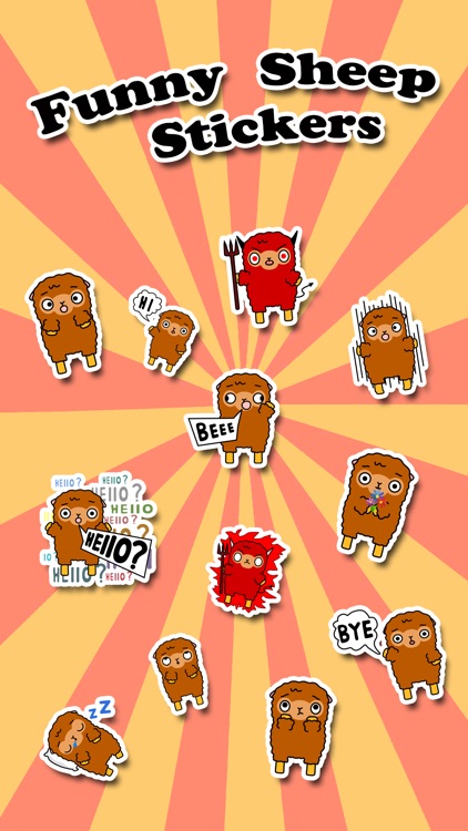 Funny Sheep Stickers