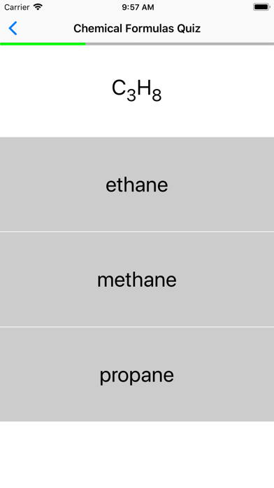 Chemical Formulas Quiz screenshot 4