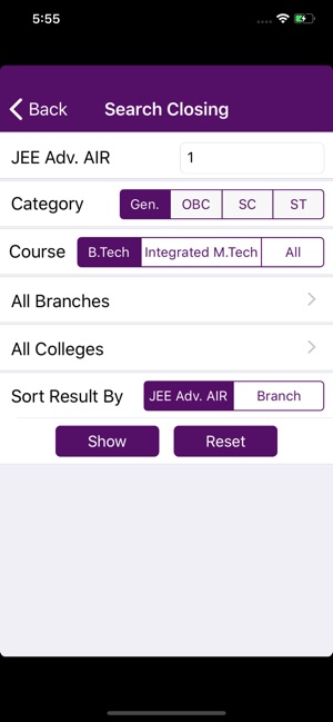 IIT JoSAA Admission-2019(圖2)-速報App