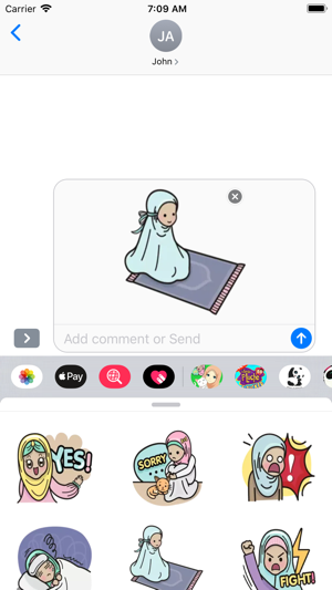 Hijab Girl Stickers Ramadan(圖6)-速報App