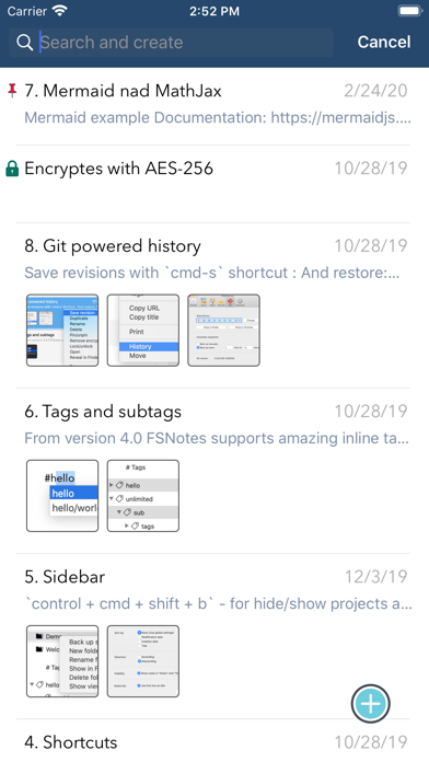 FSNotes screenshot 2