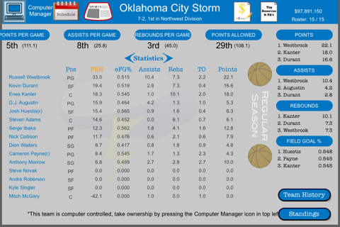 Hoops Manager 2 screenshot 2