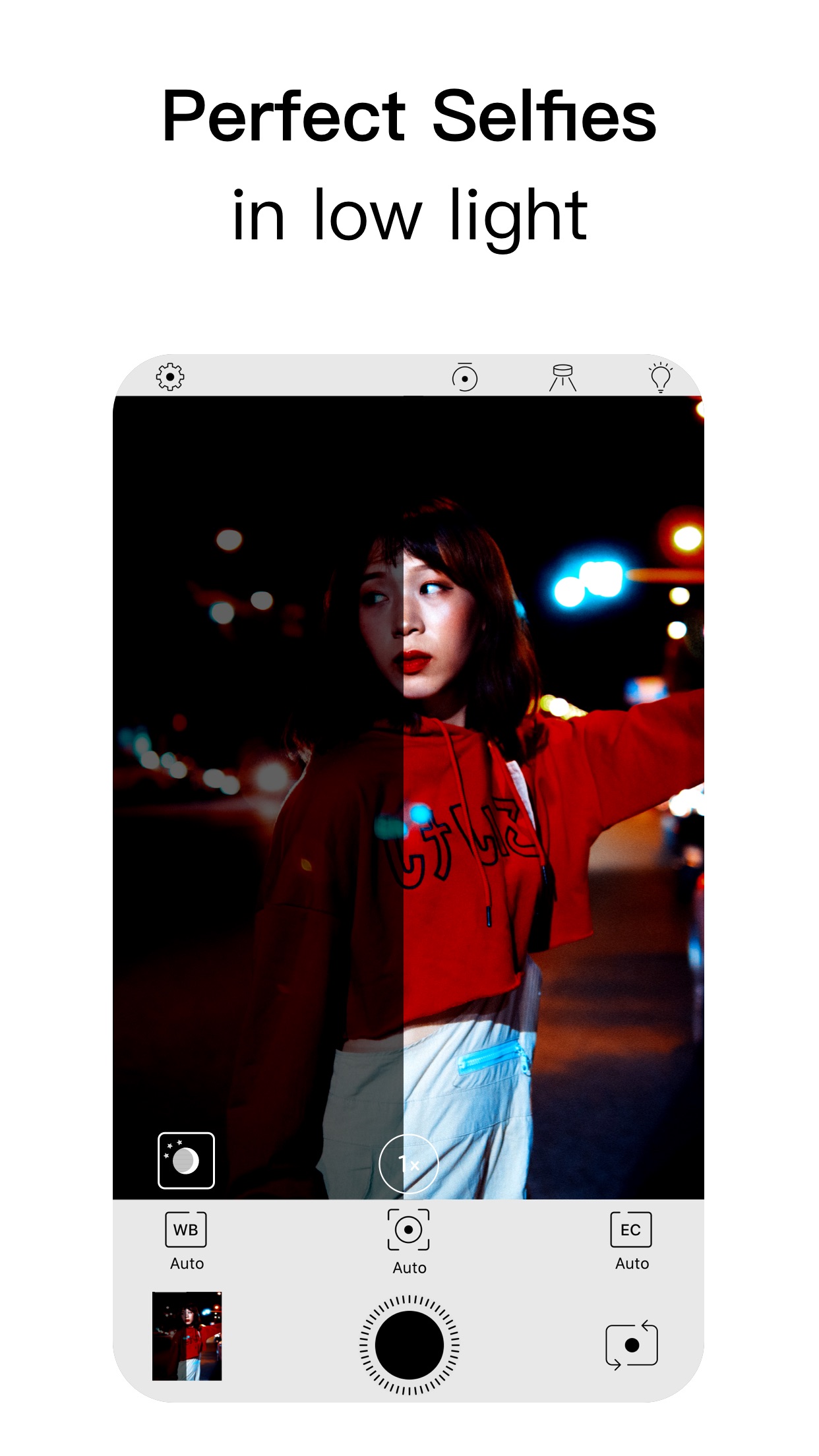 Screenshot do app NeuralCam NightMode