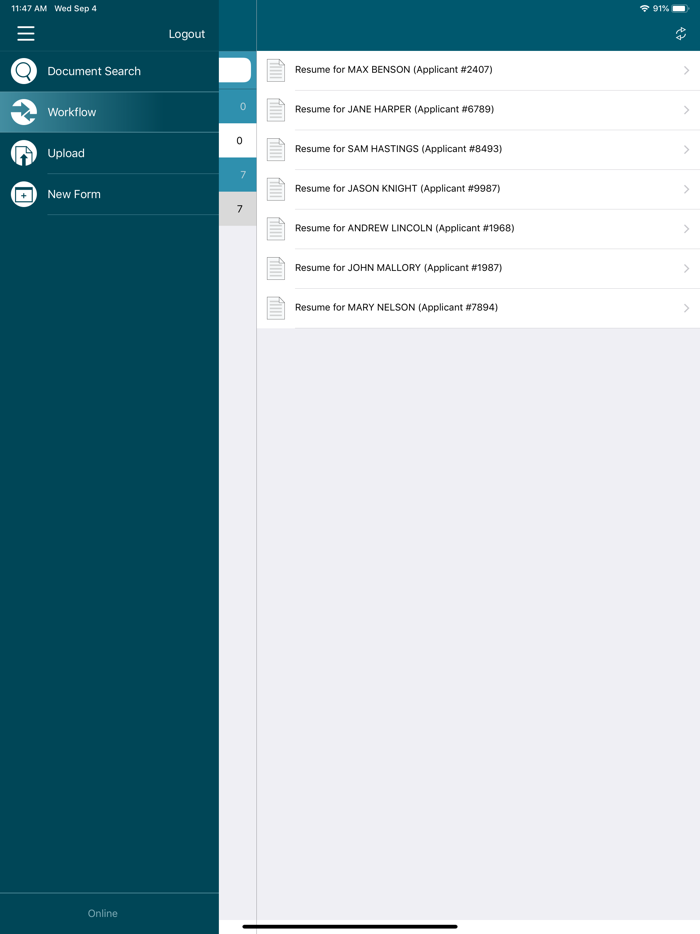 OnBase Mobile 17 for iPad
