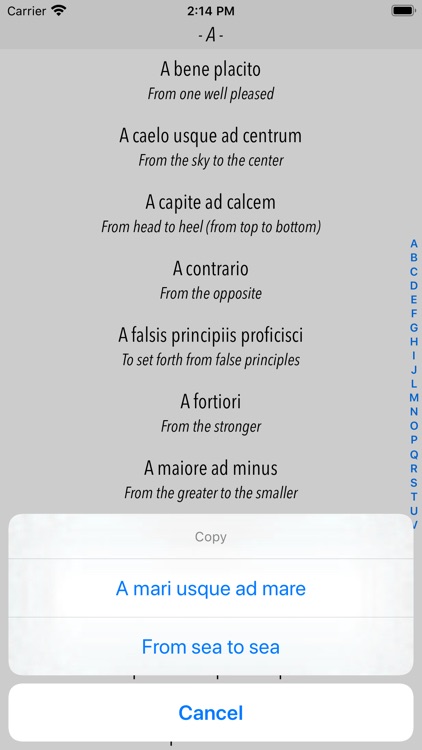 Dictionary of Latin Phrases screenshot-3
