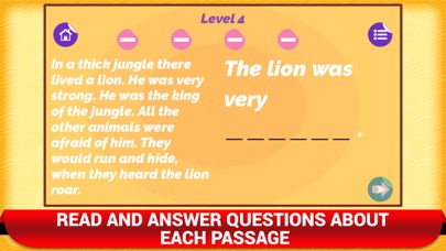 Reading Comprehension Kids App screenshot 4