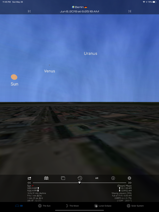 ‎Sun & Moon 3D Planetarium Pro Screenshot