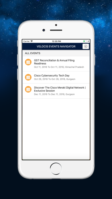 Velocis Events screenshot 2