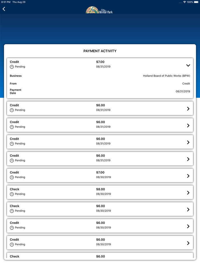 Winter Park Utility BillPay