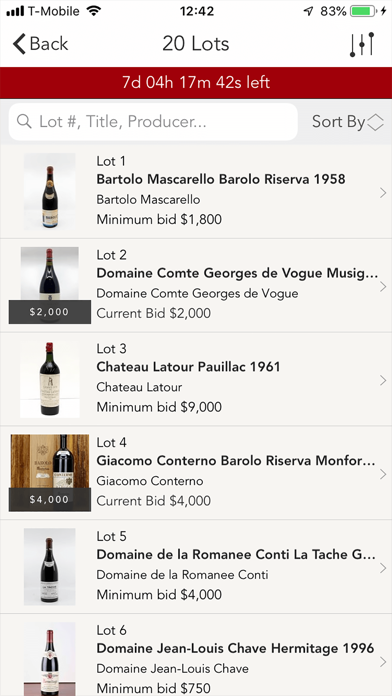 Morrell Fine Wine Auctions screenshot 2