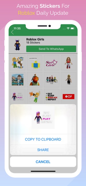 Stickers For Roblox Robux On The App Store - roblox go commit die sticker