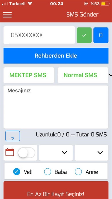 Mektep SMS screenshot 2
