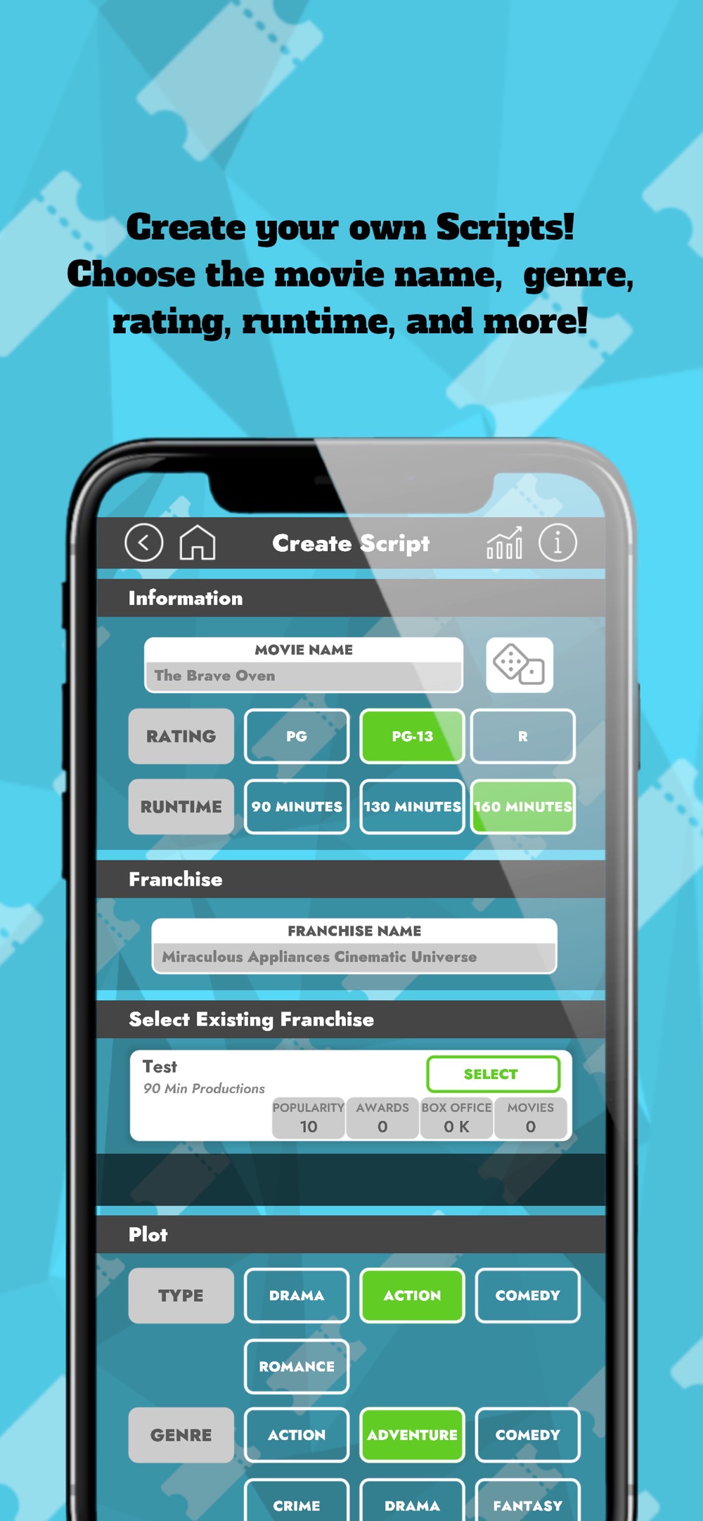 Box Office Sim hack tool