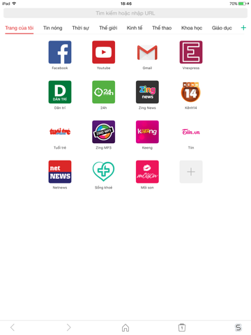SFive Browser - náhled