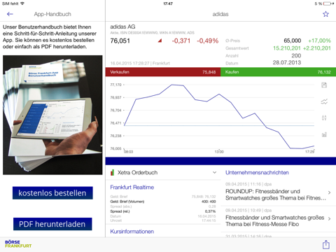 Börse Frankfurt screenshot 2