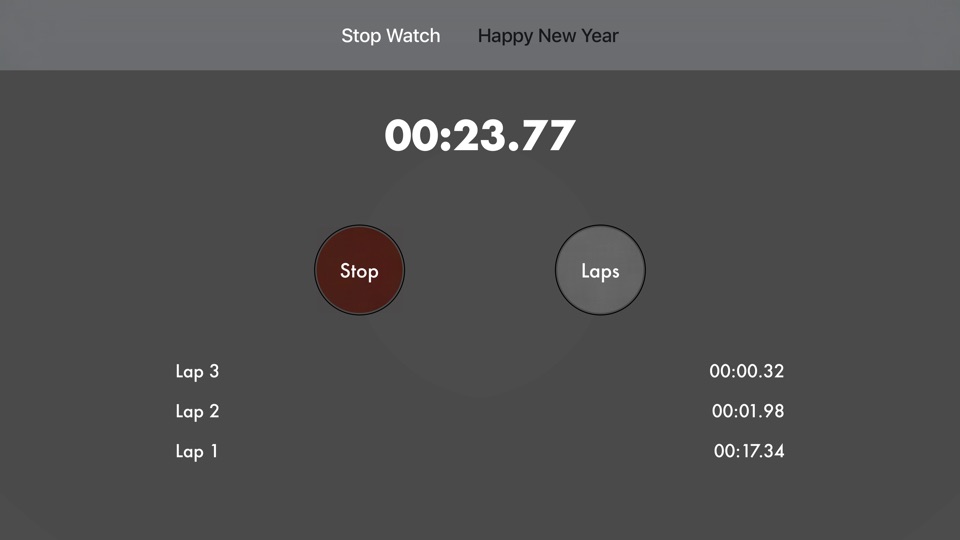 Screenshot #4 for Stopwatch for TV