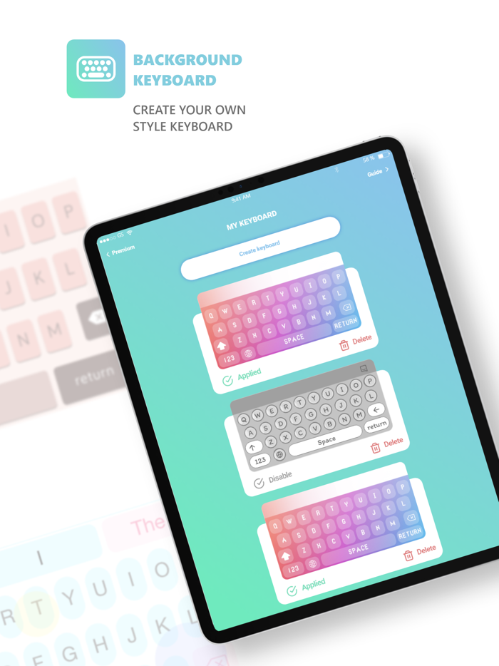 Photo Background Keyboards