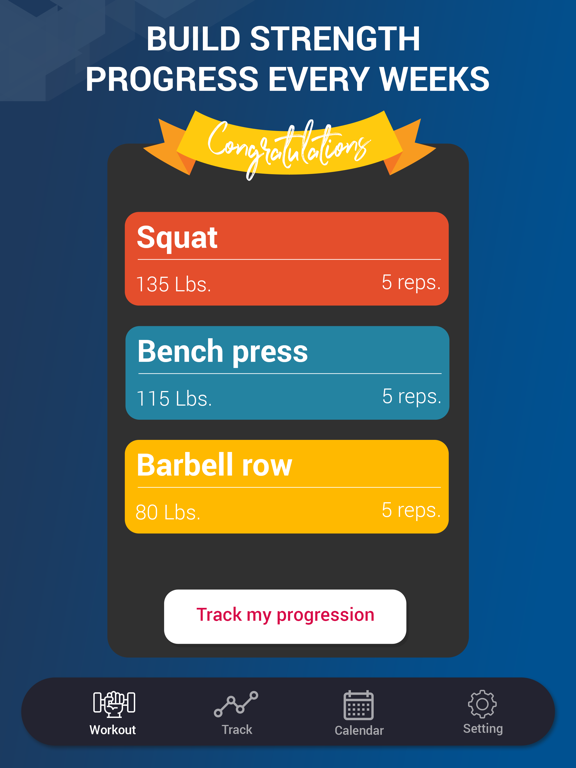 5x5 Weight Lifting Workout screenshot 2