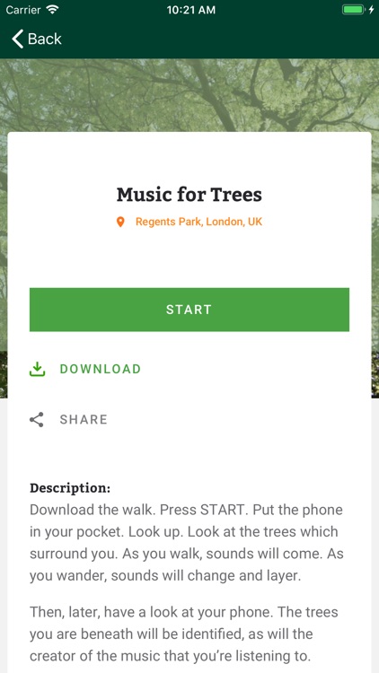 Music for Trees